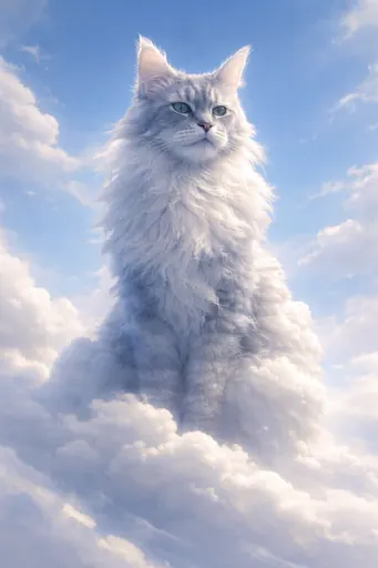 Ophelia เครื่องมือสร้างภาพ AI ฟรี – พรอมต์:Transform the subject into a sculptural form composed of soft, atmospheric cloud…