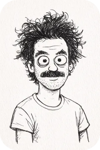 Ophelia 무료 AI 이미지 생성기 프롬프트:Transform the subject into a naive, childlike doodle with rough, uneven black li…