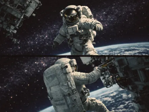 Opheliaai prompt:Transform the uploaded image into cinematic 3-frame sequential film stills (hori…