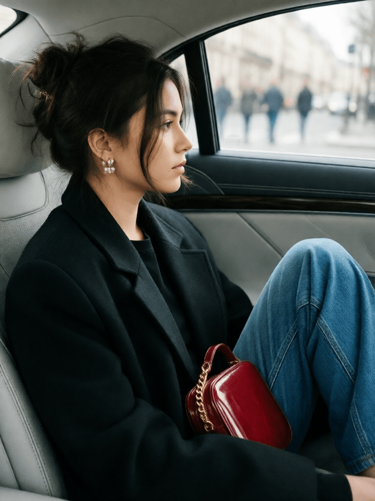 Ophelia gerador de imagens IA grátis – prompt:Create a photo Close-up of the side profile of a young girl from the image witho…