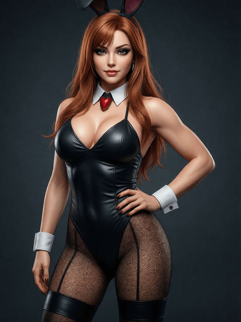 Ophelia generatore di immagini IA gratuito – prompt:Jessica Rabbit beautiful charismatic girl, athletic body, gorgeous figure, inter…