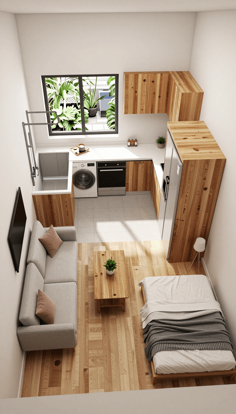 Opheliaai 提示詞:Renderings,The renovation plan floor render shows an area of 80 square meters,wi…