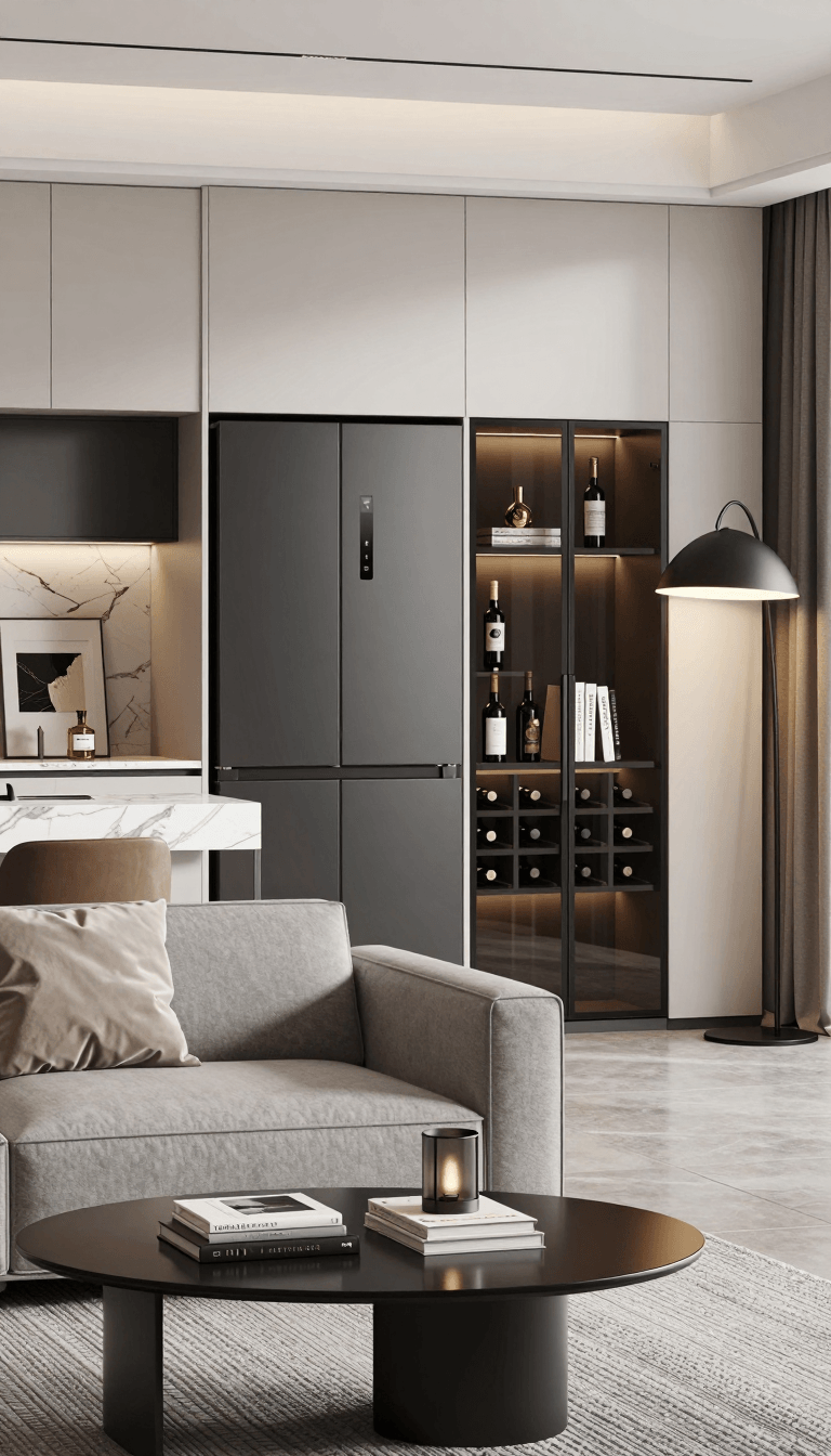 Opheliaai prompt:bx,Bx,This is a high-resolution photo of a modern, stylish room with minimalist…