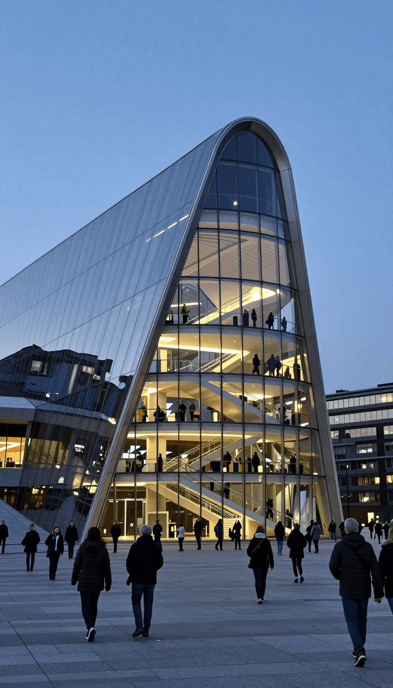 Opheliaai prompt:futurism,Futurist architecture, Photograph of the futuristic, curved, glass-and-…