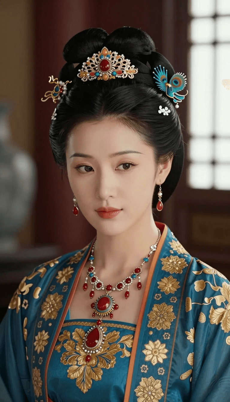 Opheliaai prompt:The image depicts a person dressed in traditional attire,likely inspired by hist…