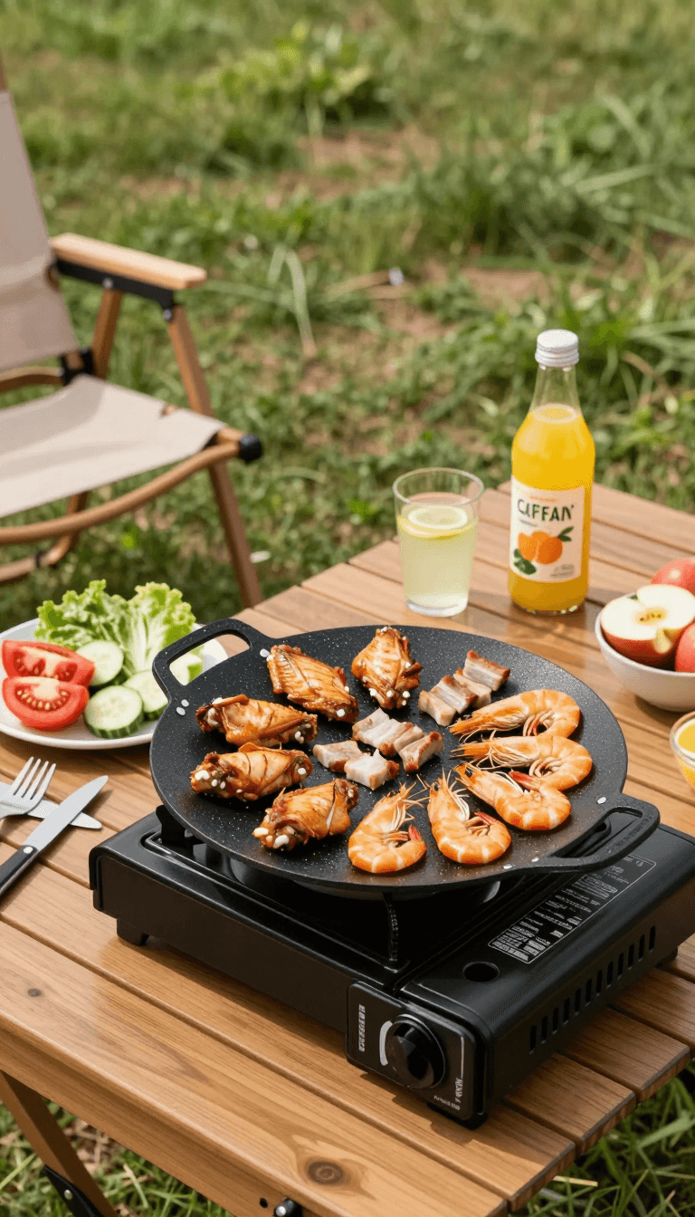 Opheliaai Prompt:High quality,which is a high-resolution photograph of a picnic scene set outdoor…