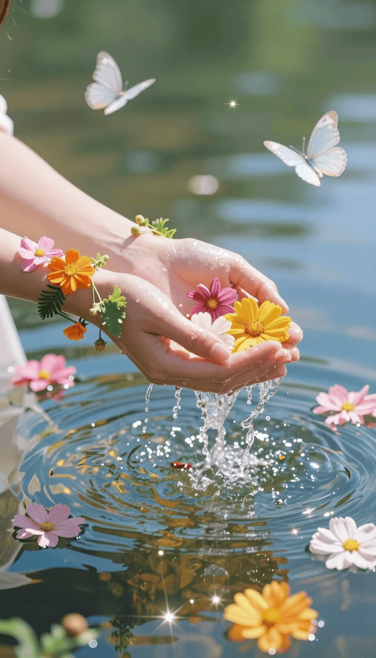 Opheliaai prompt:mh style,fgch style, soft sunlight with shining light, mhcg style, glittering, c…