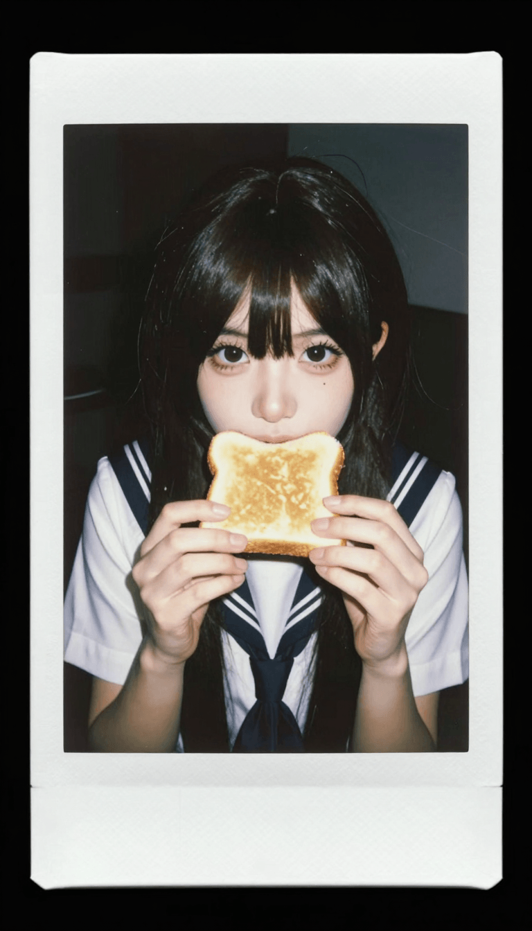 Opheliaai prompt:The Polaroid style,Real-life cosplay portraits of New Century Evangelical Warrio…