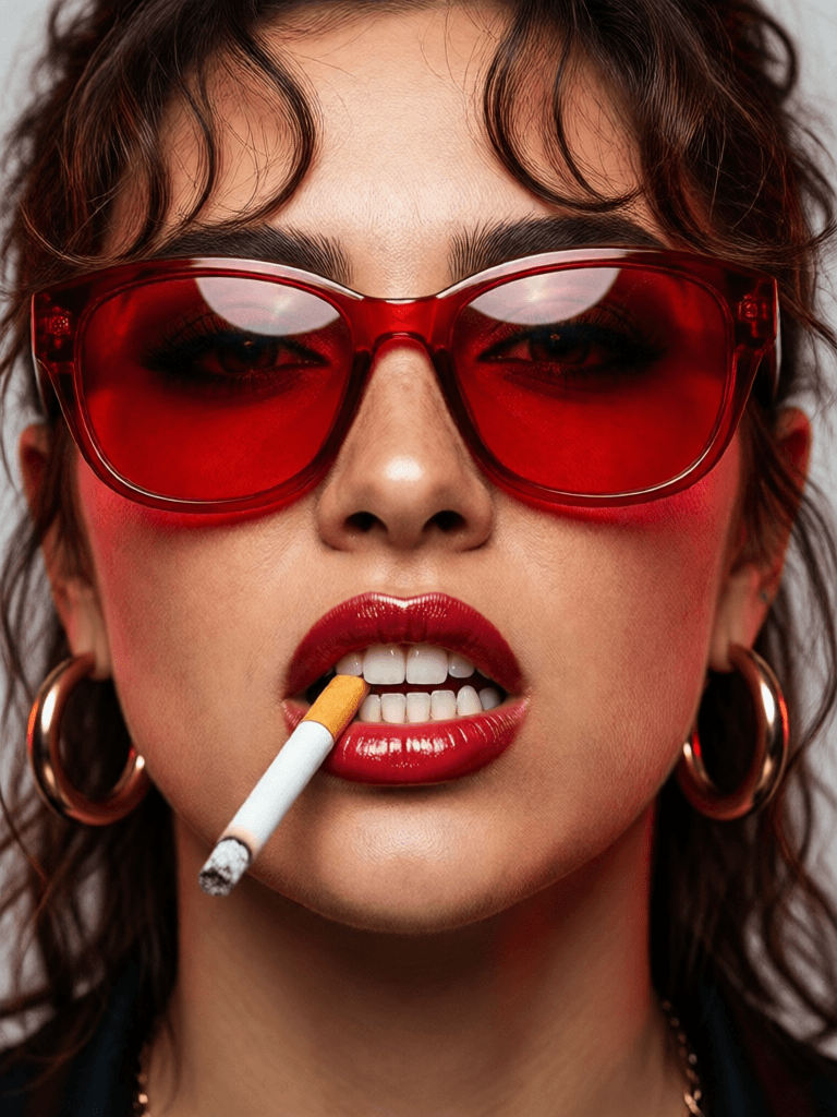 Opheliaai Prompt:{ "subject": { "gender": "female", "pose": "extreme close-up of face, lips parte…