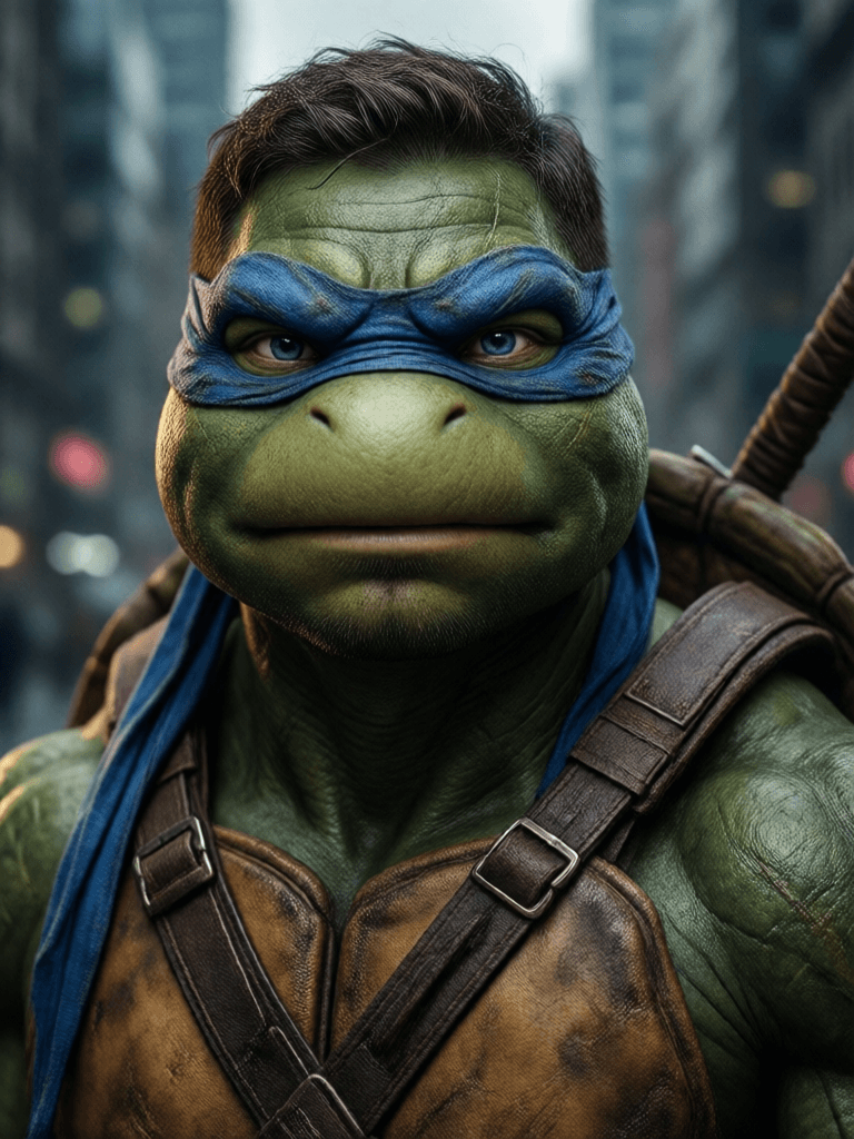 Ophelia generador de imágenes IA gratis – prompt:Rafael from Teenage Mutant Ninja Turtles, professional portrait, hyper realistic…