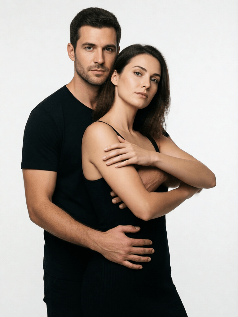 Ophelia générateur d’images IA gratuit – prompt:Professional studio portrait, cinematic vertical portrait orientation, plain whi…