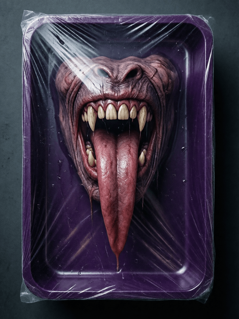 ‏Ophelia مولّد صور بالذكاء الاصطناعي مجاني – برومبت:studio image, surreal art, top down product angle, perfectly centered, vampire's…