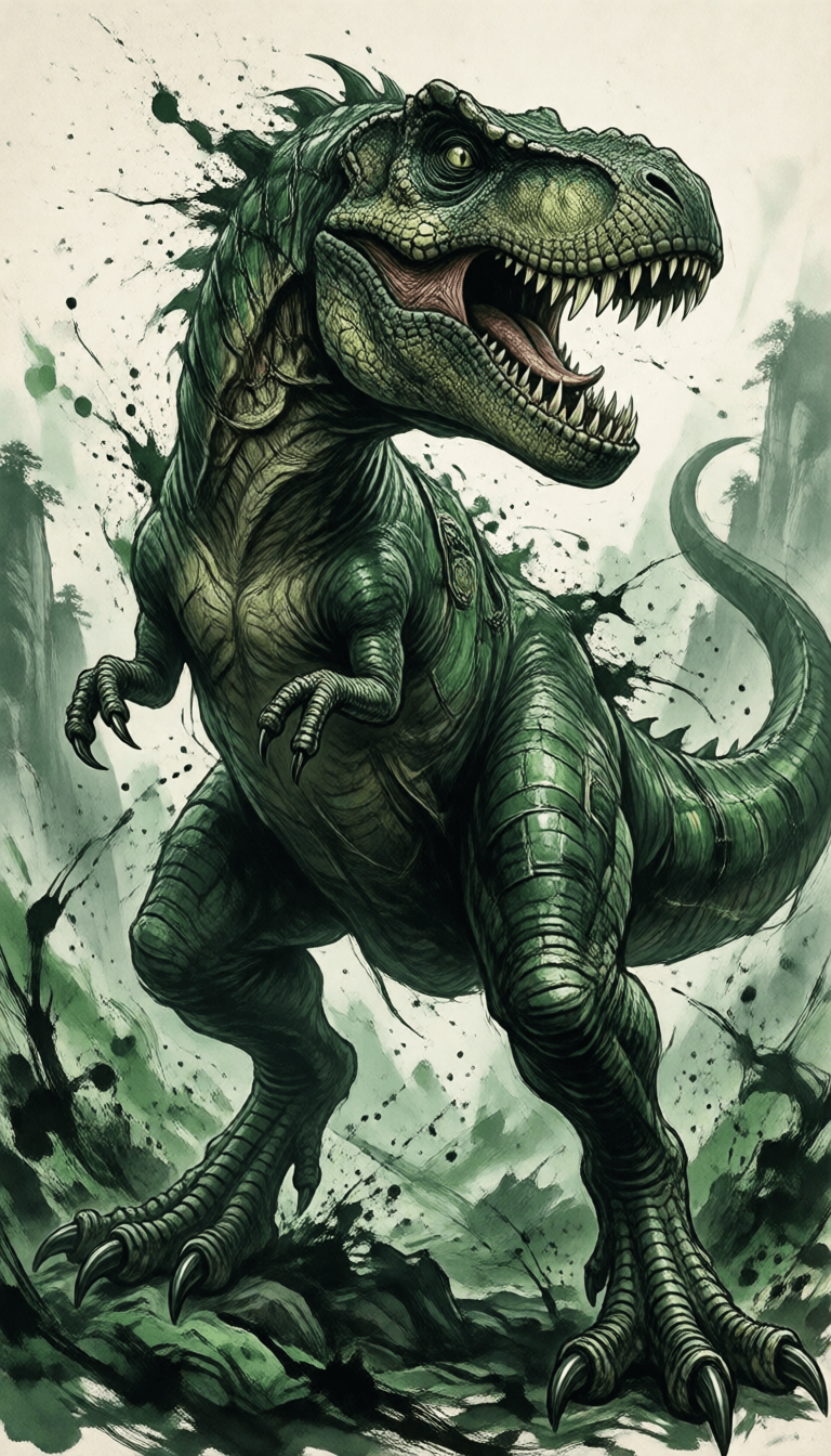 Ophelia générateur d’images IA gratuit – prompt:modern chinese ink painting in green, in the style of kathrin longhurst, n.c. wy…