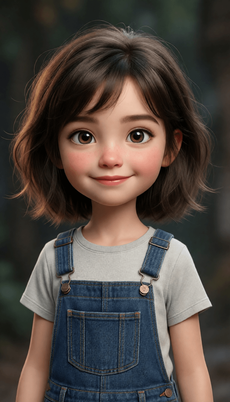 Ophelia générateur d’images IA gratuit – prompt:3d image, cute girl, in the style of Pixar --ar 1:2 --stylize 750