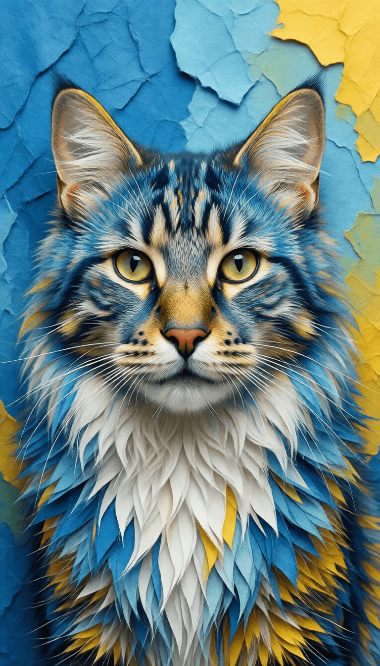 Ophelia kostenloser KI‑Bildgenerator‑Prompt:3d rendering, front view, beautiful animals, paper work for a tactile style, sel…