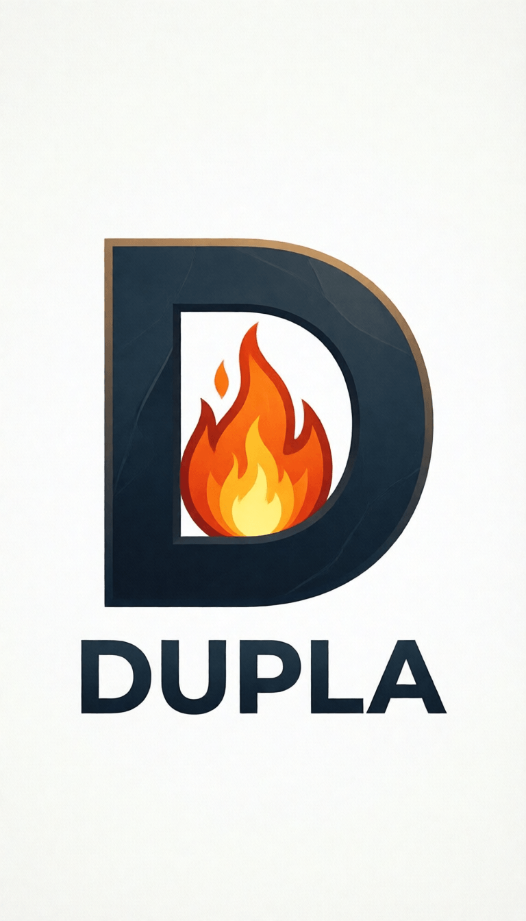 Ophelia generator gambar AI gratis – prompt:Craft a DUPLA logo, key element is a capital D, AI design roaster that gives des…