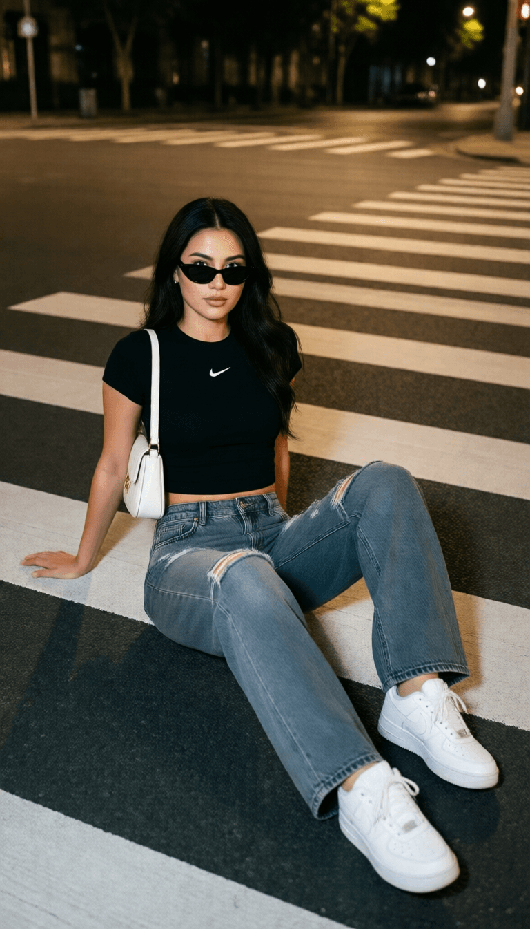 Ophelia free AI image generator prompt:Create a cinematic urban street-style portrait using the uploaded image as the o…