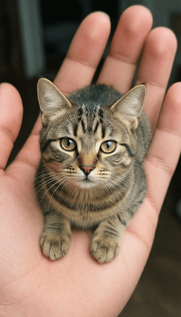 Ophelia kostenloser KI‑Bildgenerator‑Prompt:Create the animal in the photo as a miniature size that fits perfectly on the pa…