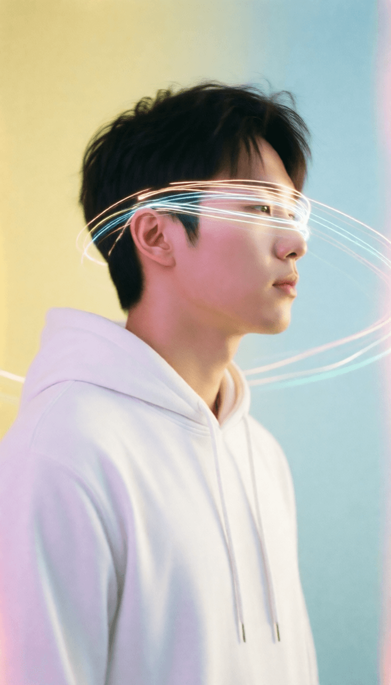 Ophelia kostenloser KI‑Bildgenerator‑Prompt:art photography, motion blur with strong long exposure light trace, light painti…