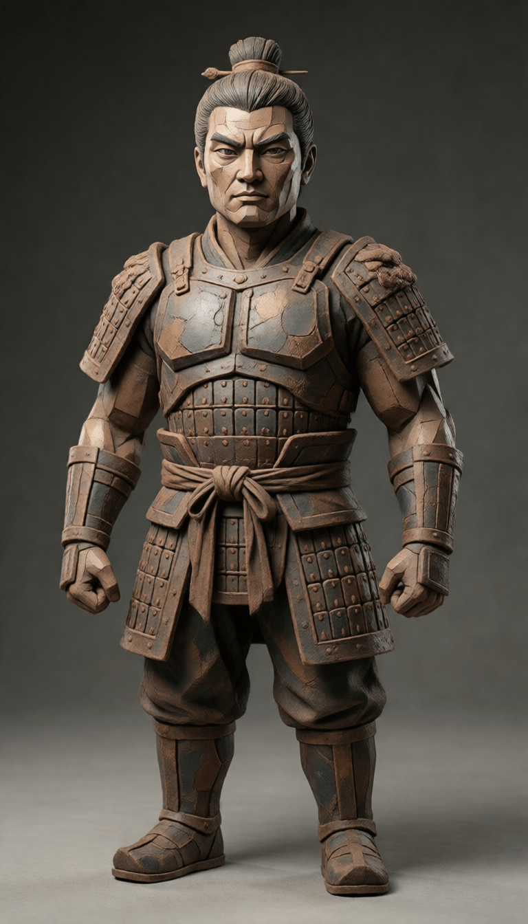 Ophelia générateur d’images IA gratuit – prompt:Geometric Clay Figures