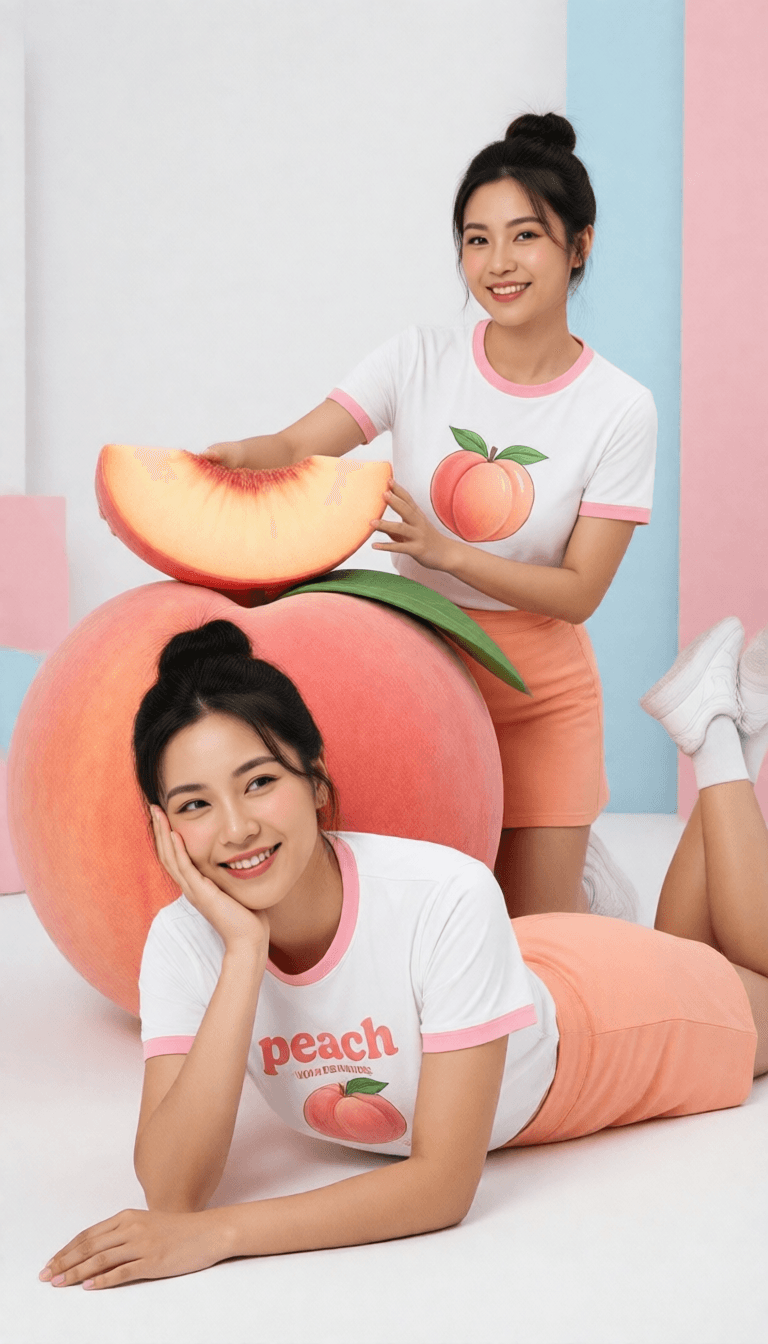 ‏Ophelia مولّد صور بالذكاء الاصطناعي مجاني – برومبت:{ "image_request": { "subject": { "type": "Two young adult women", "vibe": "Play…