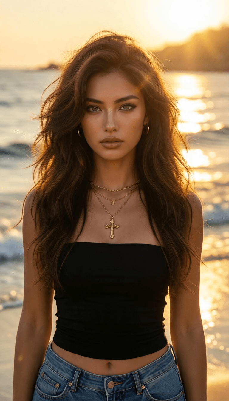 Ophelia free AI image generator prompt:{ "prompt_structure": { "subject": { "description": "Young woman with voluminous…