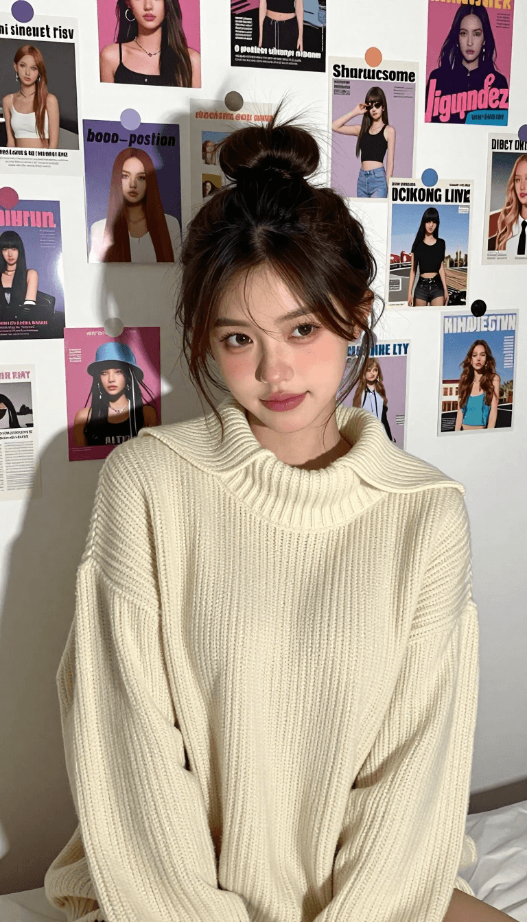 Opheliaai prompt:"prompt_description": { "subject": { "appearance": "Young woman with fair skin a…