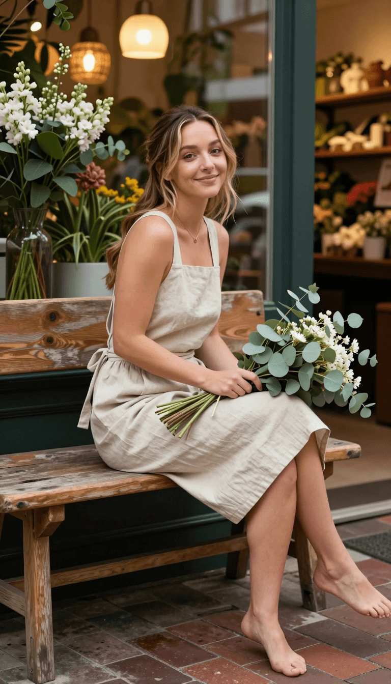 Opheliaai 프롬프트:A photorealistic, highly detailed professional lifestyle portrait of Sydney Swee…