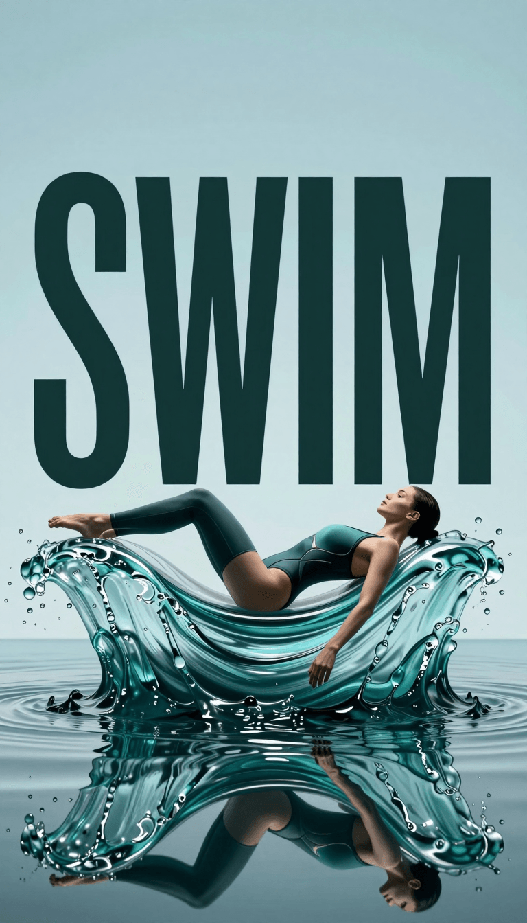 Opheliaai prompt:Avant-garde sports fashion editorial, a monumental sculptural water form (fluid…