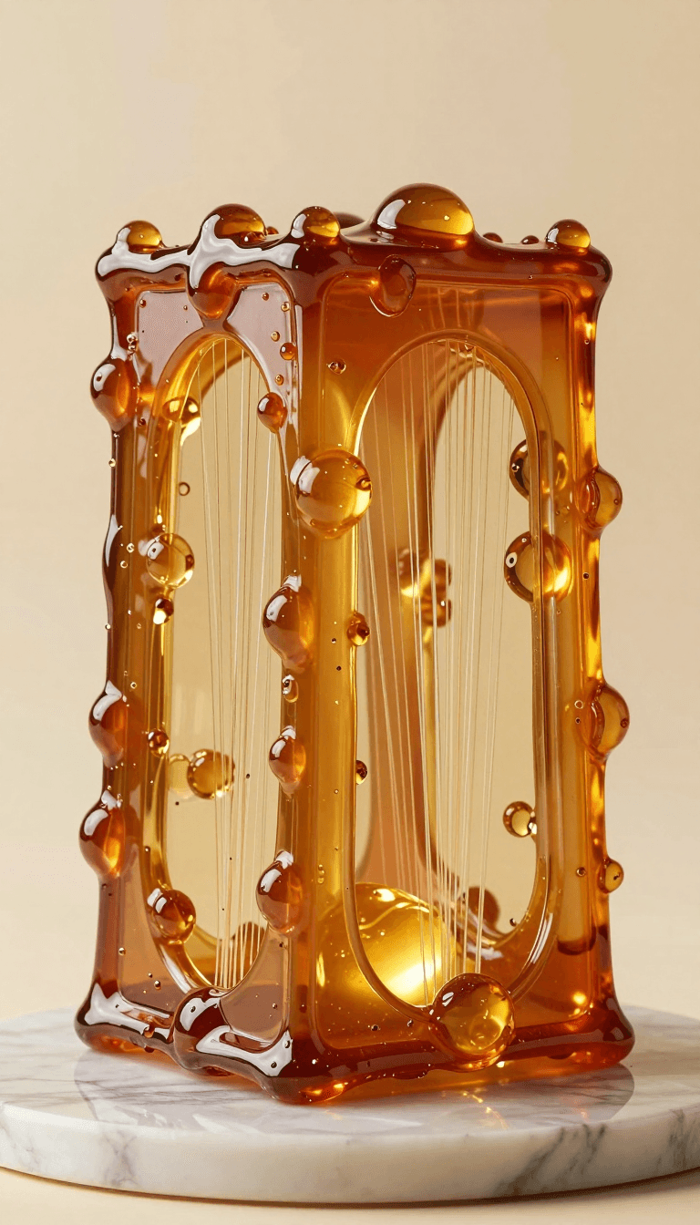 Opheliaai prompt:A PRODUCT rendered as if built entirely from pulled and blown sugar, the translu…