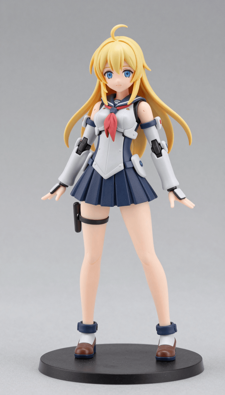 Opheliaai prompt:High School Girl Armored Mecha Girl 1/7 Scale Figure Material: PVC, ABS, POM Pri…