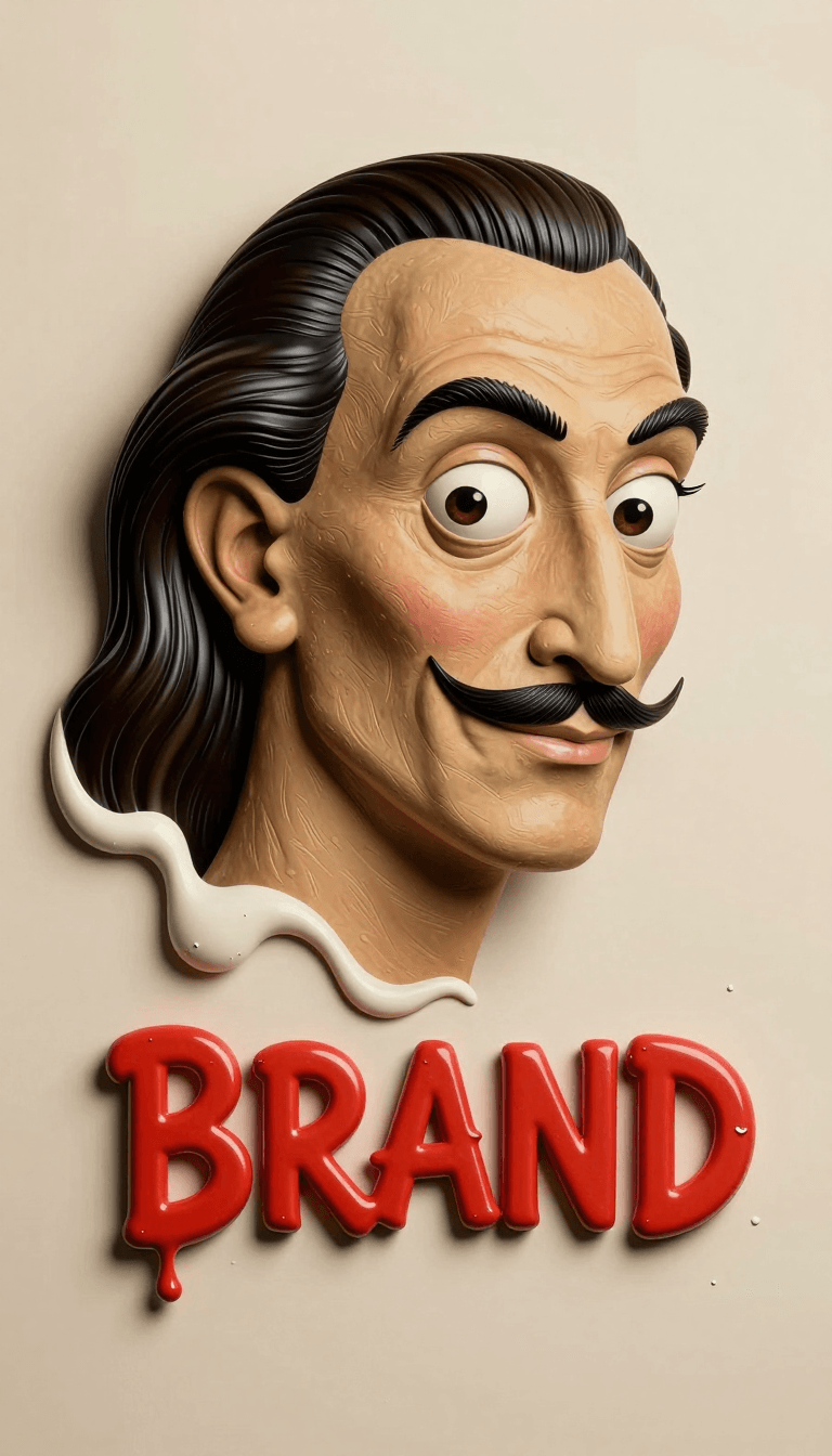 Opheliaai prompt:A surreal, melting logo of [BRAND] in the style of Salvador Dali, highly detaile…