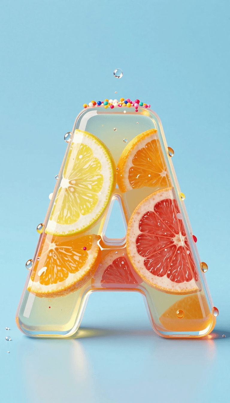 Opheliaai prompt:YC Crystal Container,A dessert shaped like the letter A made with transparent je…