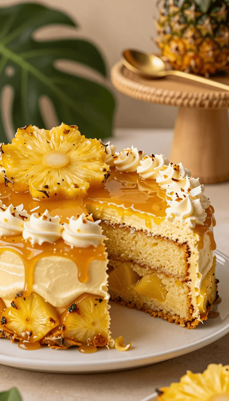 Opheliaai พรอมต์:SJ/(DG)/,Ultra-realistic close-up photograph of a luscious tropical pineapple ca…