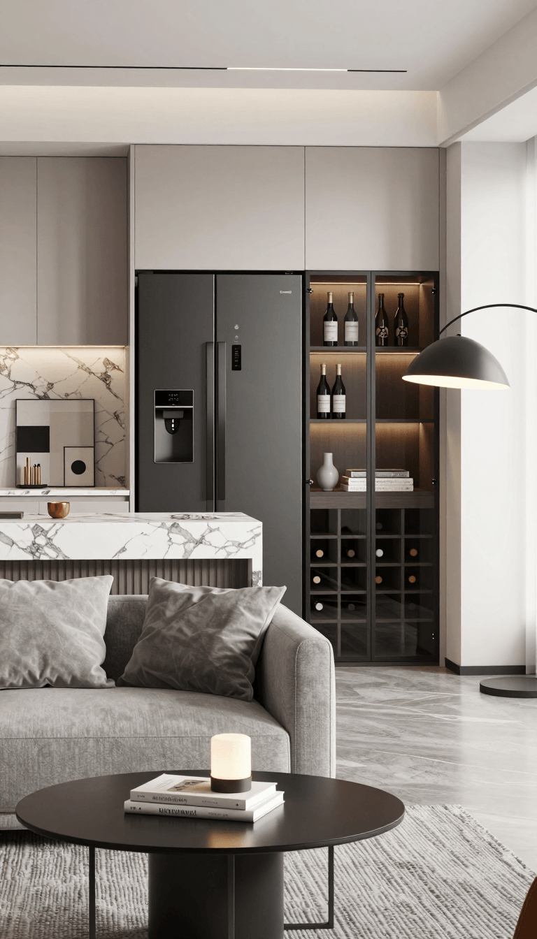 Opheliaai prompt:bx,Bx,This is a high-resolution photo of a modern, stylish room with minimalist…