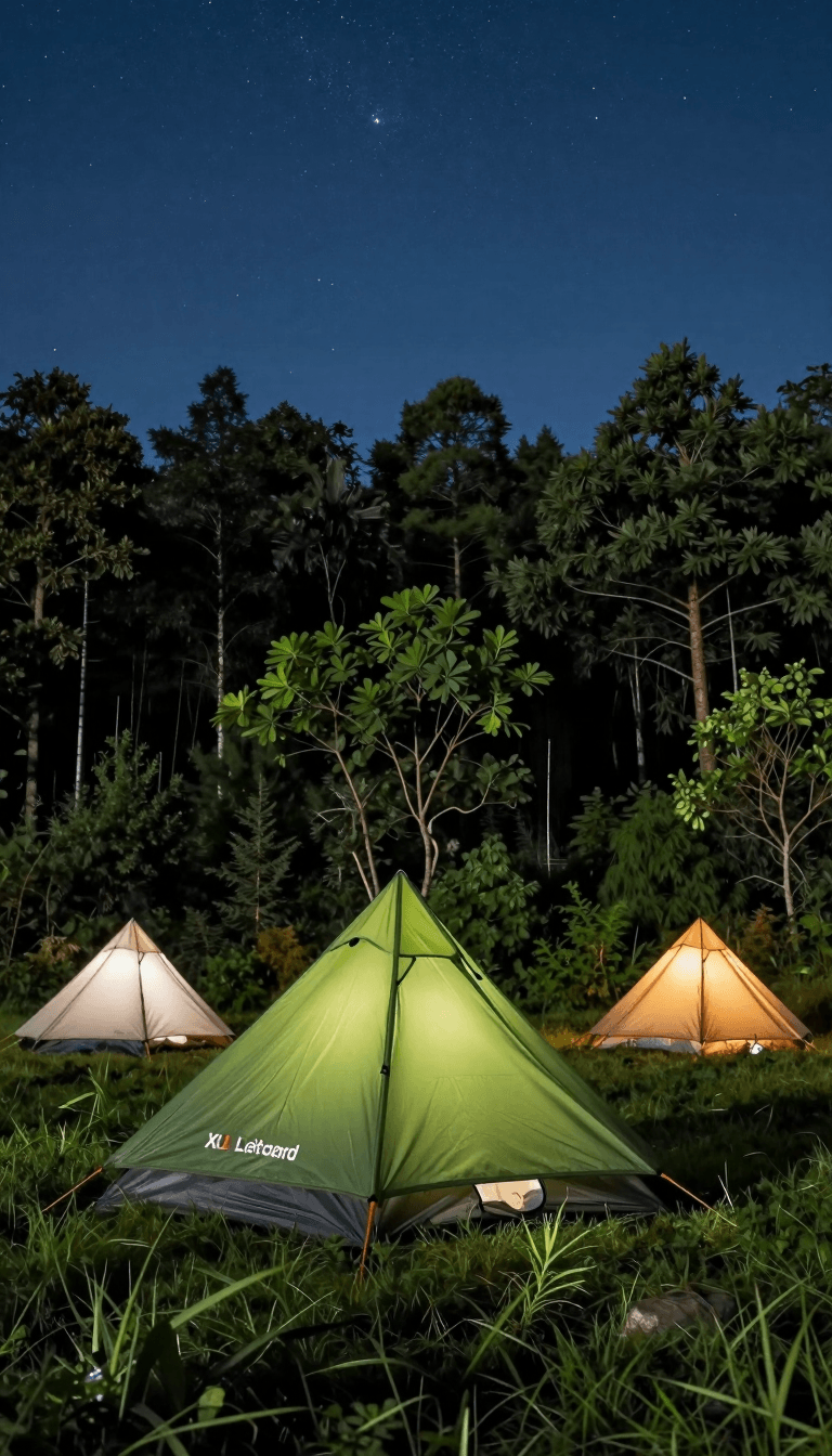 Opheliaai 提示词:<lora:XL露营-帐篷-冰醋酸:0.8>,camping site,triangular tents,night sky filled with stars…