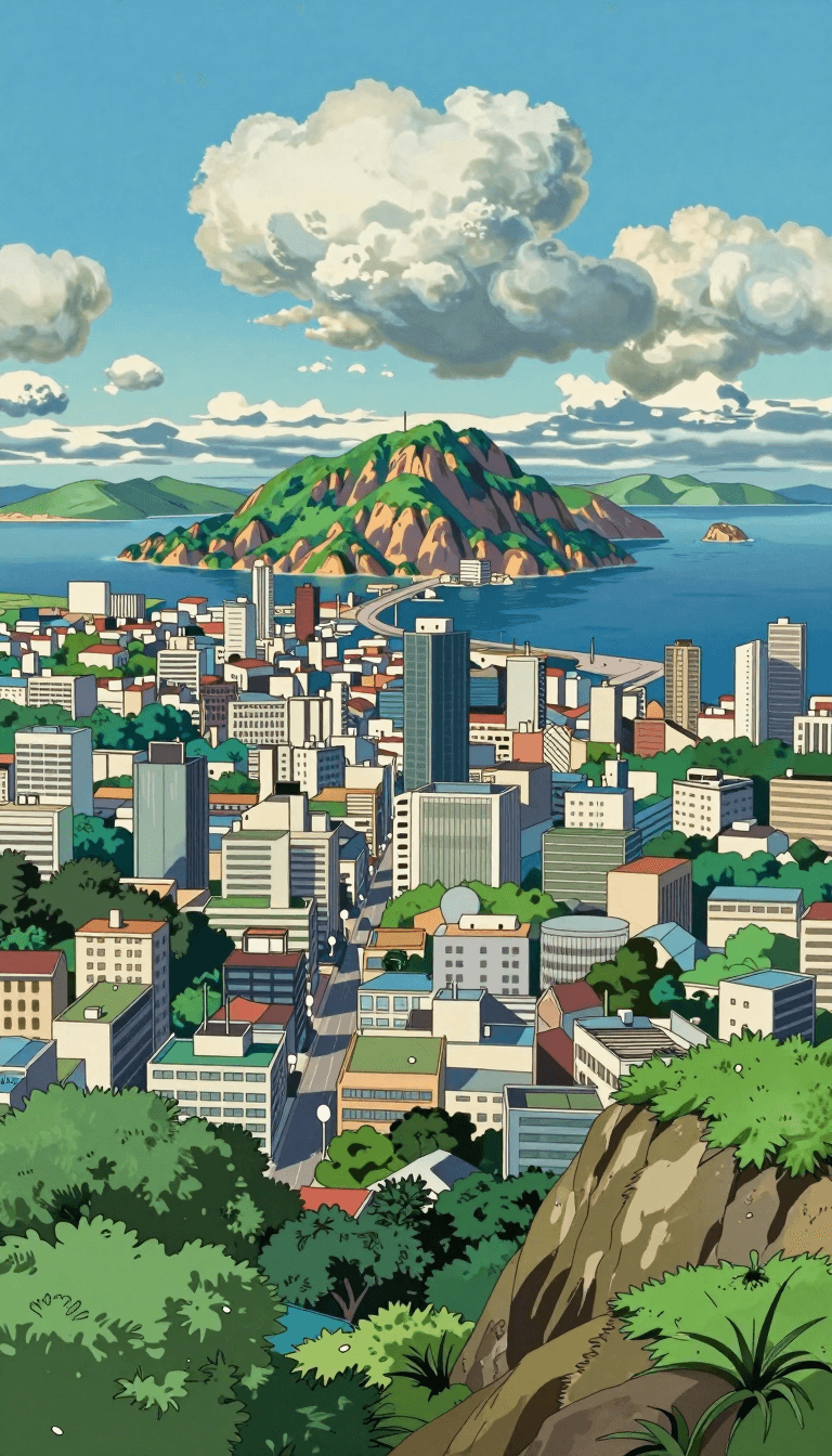 Opheliaai 提示词:jbl,jbl hayao miyazaki style ghibli style digital painting in a vibrant, anime-i…