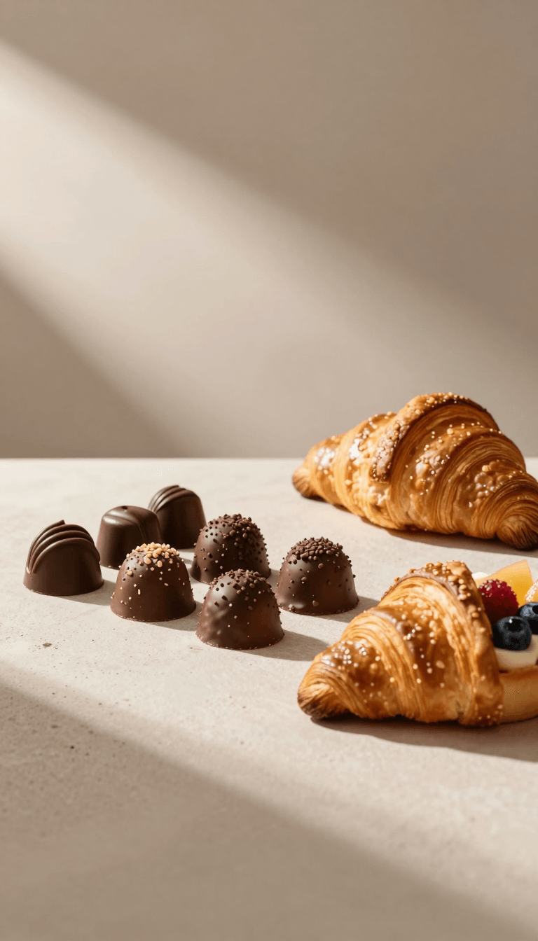 Opheliaai 提示詞:{ "scene_type": "premium food advertising hero frame", "products": [ "artisan ch…
