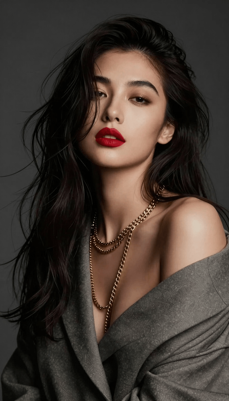 Opheliaai prompt:{ "image_request": { "style": { "genre": "High-fashion editorial portrait", "vib…