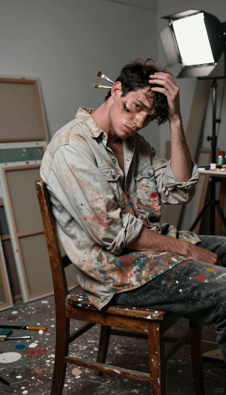 Opheliaai موجه:• Concept: Artistic lifestyle, face preserved, tactile-provocative realism. • St…