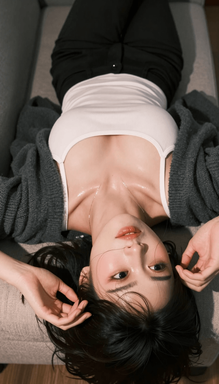 Opheliaai prompt:{ "subject": { "description": "A young Asian woman with delicate Korean celebrit…