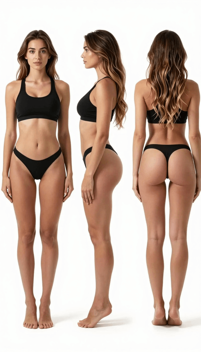 Opheliaai موجه:Create a detailed and realistic full-body reference image on a plain white backg…