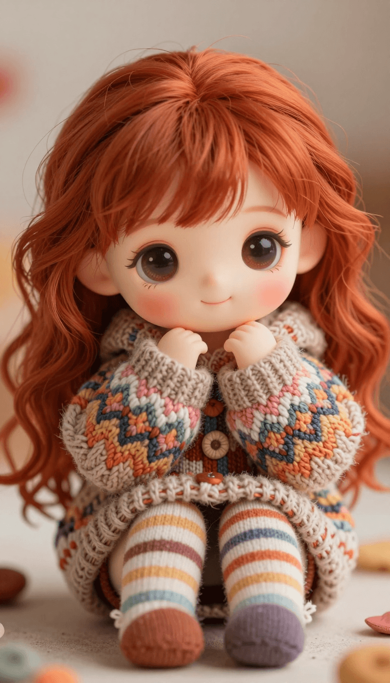 Opheliaai prompt:{ "Objective": "Create a highly detailed kawaii doll-like character portrait wit…