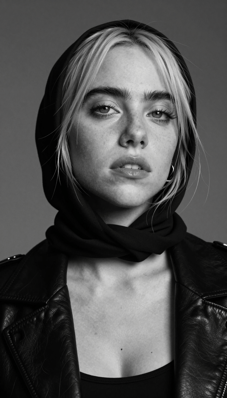 Opheliaai موجه:{ "project_metadata": { "title": "Billie Eilish Luxury Editorial", "format": "Ci…