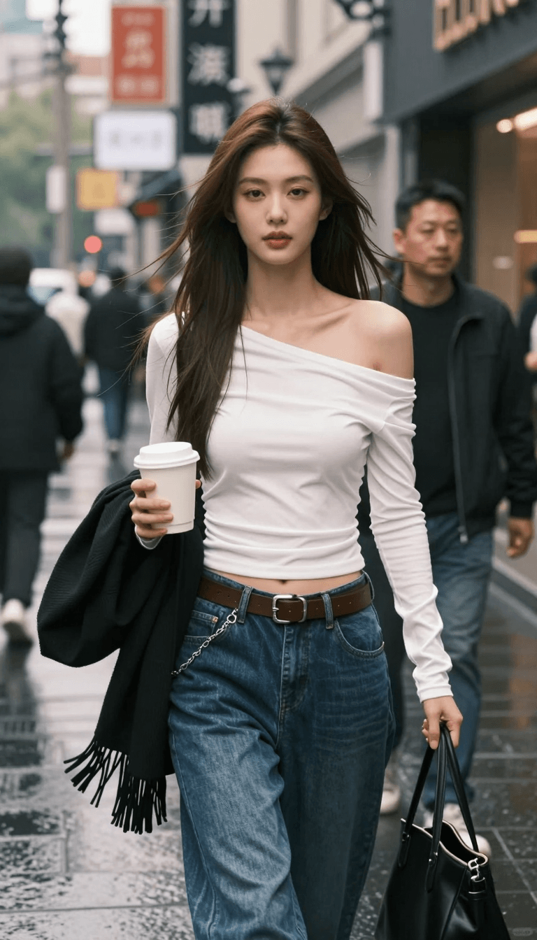 Opheliaai موجه:Photorealistic portrait of a beautiful young East Asian woman in her early 20s w…