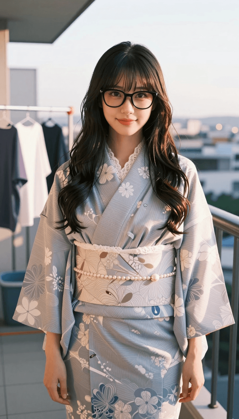 Opheliaai موجه:Waist-up portrait. The camera is positioned clearly above the woman and tilted d…