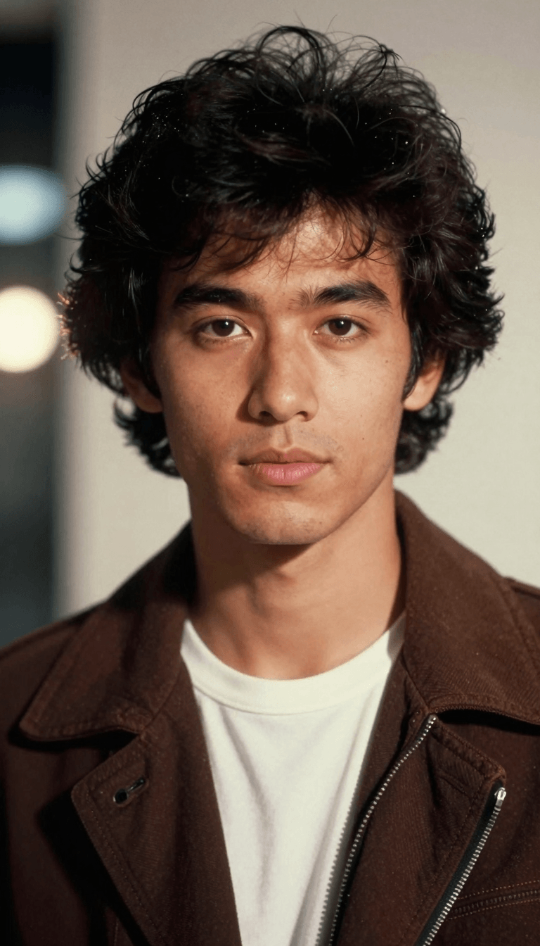 Opheliaai 프롬프트:Create an authentic 1980s retro-vintage portrait in a 4:5 vertical aspect ratio,…