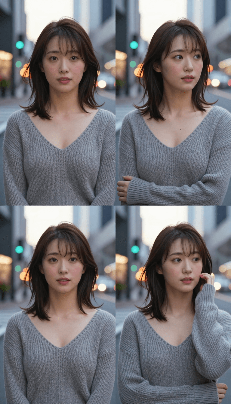 Opheliaai prompt:3:4 portrait, photorealistic. The main subject is one clearly adult Japanese wom…
