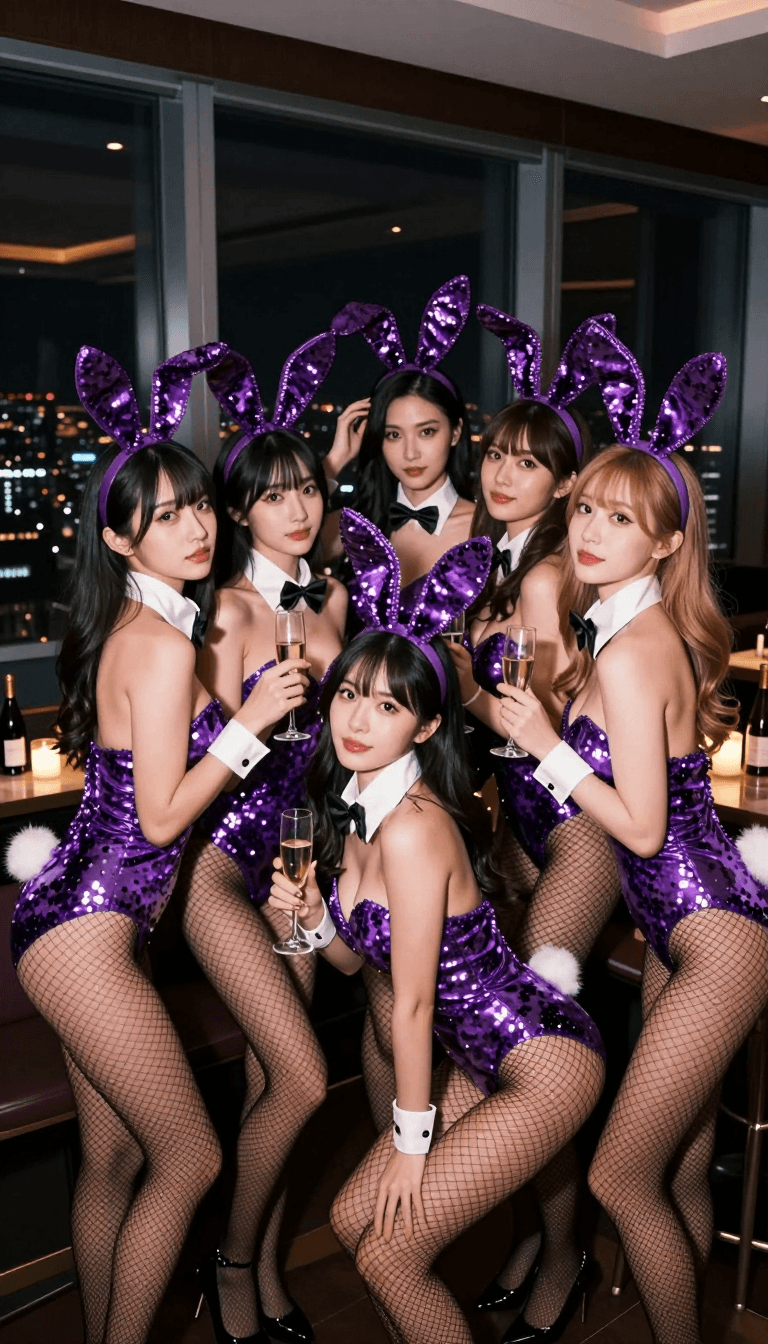 Opheliaai prompt:Ultra-realistic night party group photography, horizontal aspect ratio 3:2, seve…
