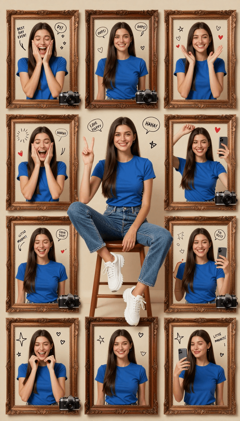 Opheliaai プロンプト:Use the uploaded reference image as the identity and facial reference. Create a…